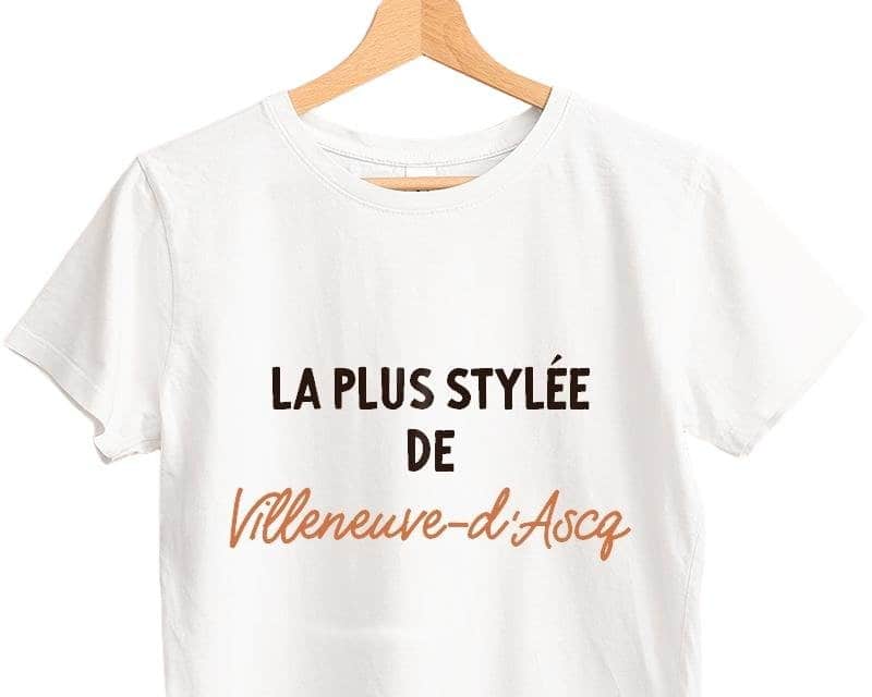 T-shirt femme personnalisé Villeneuve-d'Ascq