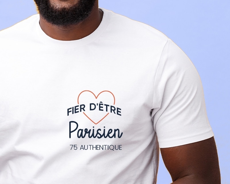 Tee shirt personnalisé homme - Fier d'être Parisien