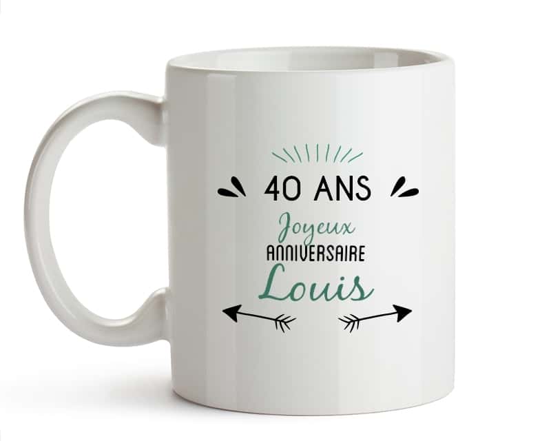 Mug personnalisable homme 40 ans