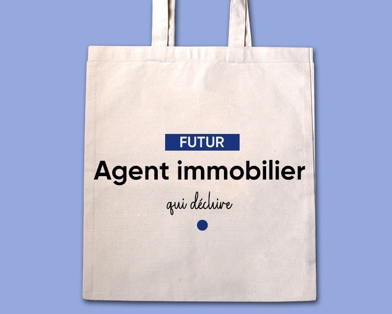 Tote bag personnalisable - Futur agent immobilier