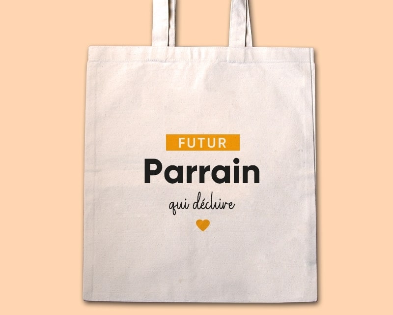 Tote bag personnalisable - Futur parrain