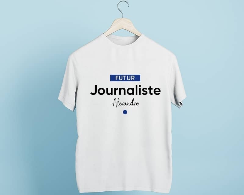 Tee shirt personnalisé homme - Futur journaliste