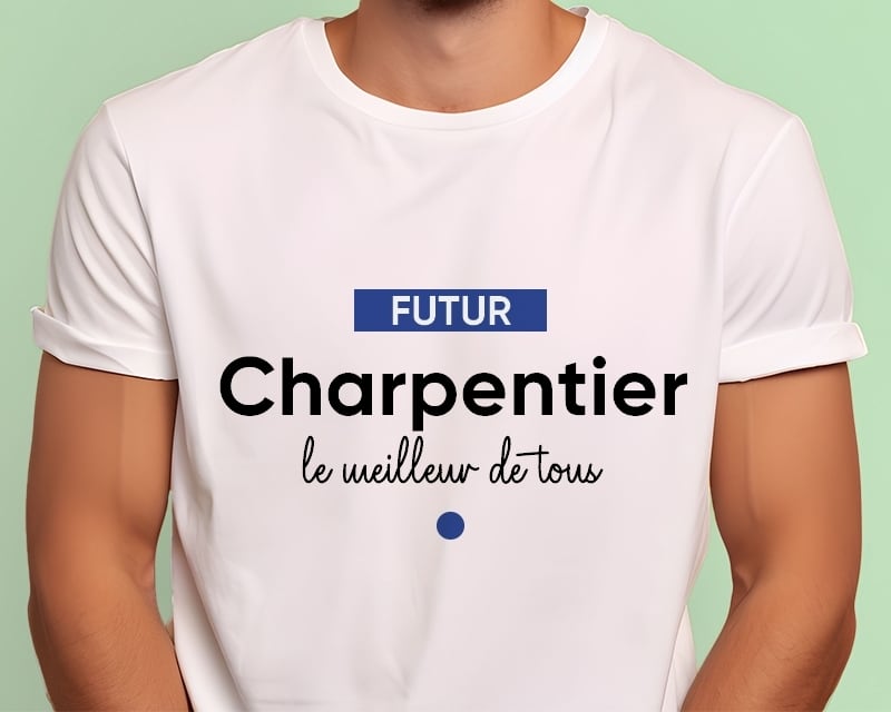 Tee shirt personnalisé homme - Futur charpentier