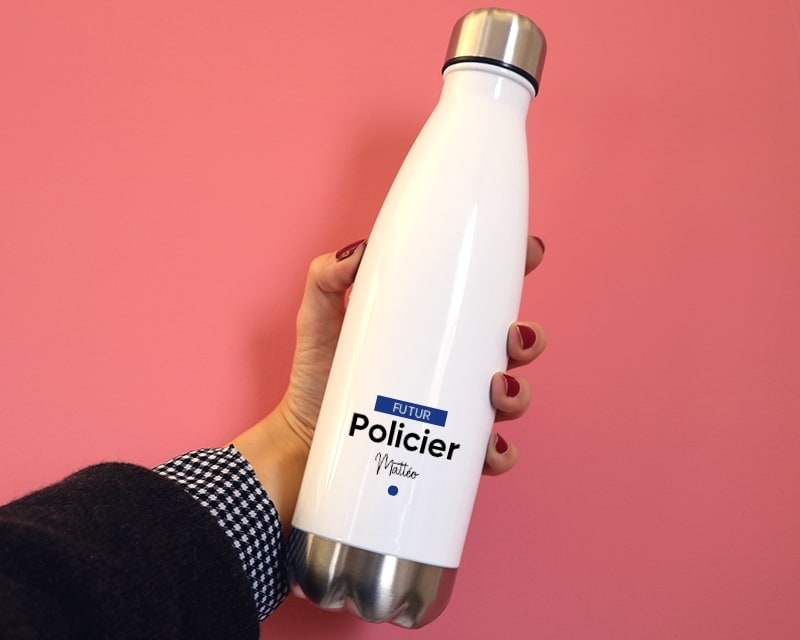 Gourde personnalisable - Futur policier