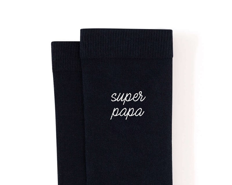 Chaussettes brodées Le Slip Français - Super Papa