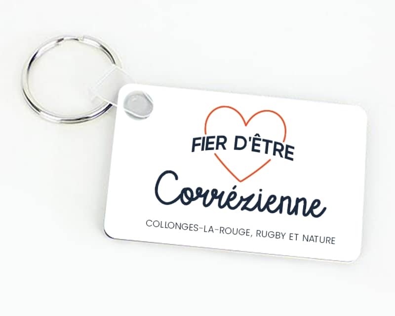 Porte-clés personnalisable - Fière d'être Corrézienne