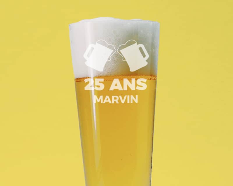 Verre à bière personnalisé flûte - Apéro