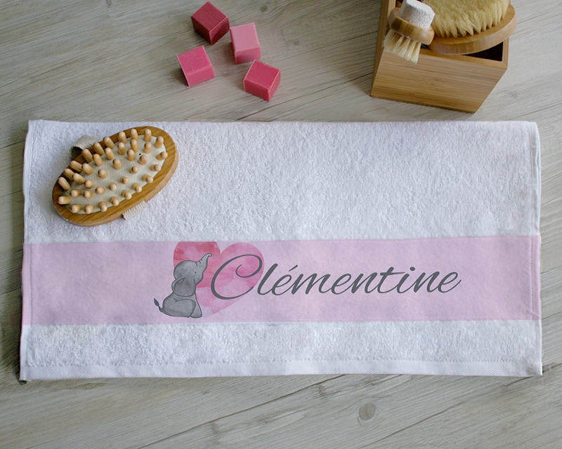 Serviette Naissance Fille