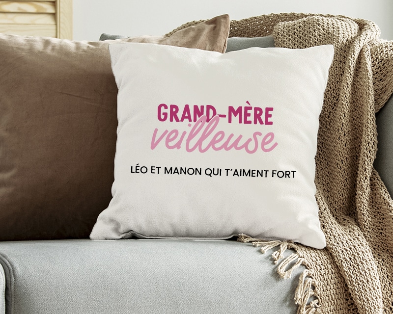 Coussin personnalisé - Grand mère-veilleuse