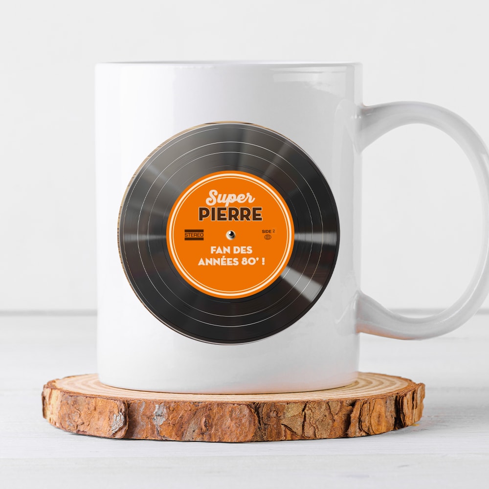 Mug personnalisé - Rétro Vinyle