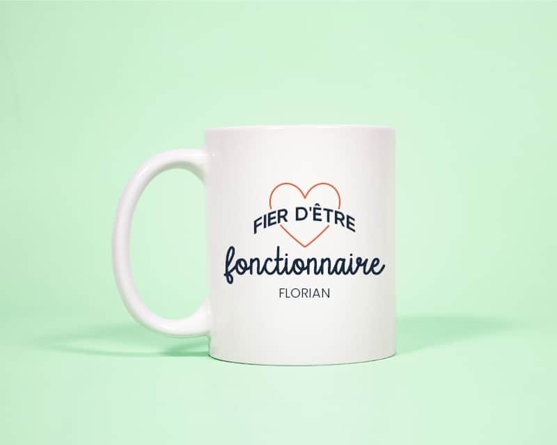 Mug personnalisé - Fier d'être fonctionnaire