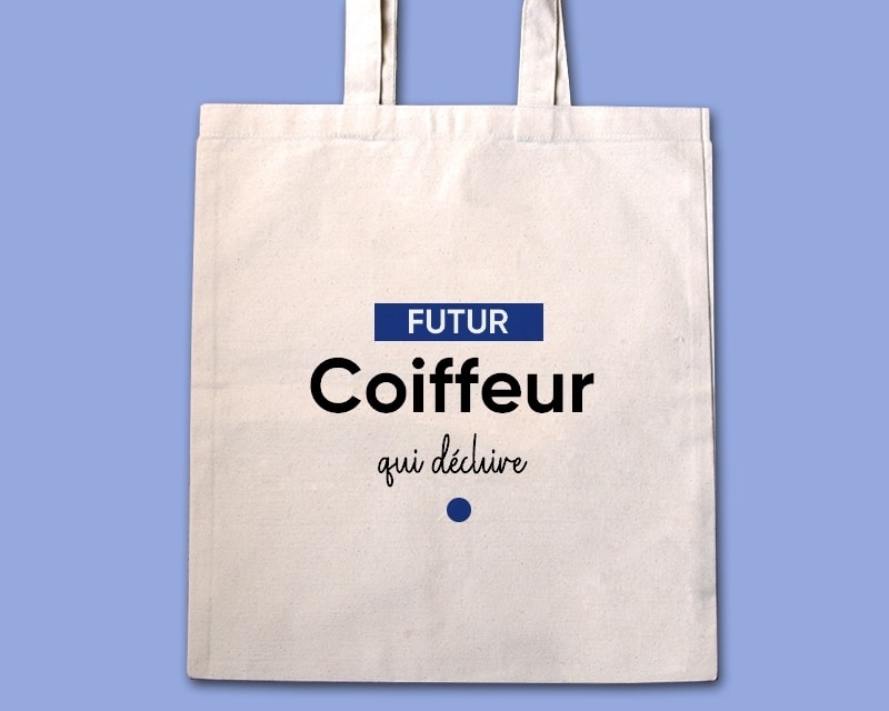 Tote bag personnalisable - Futur coiffeur