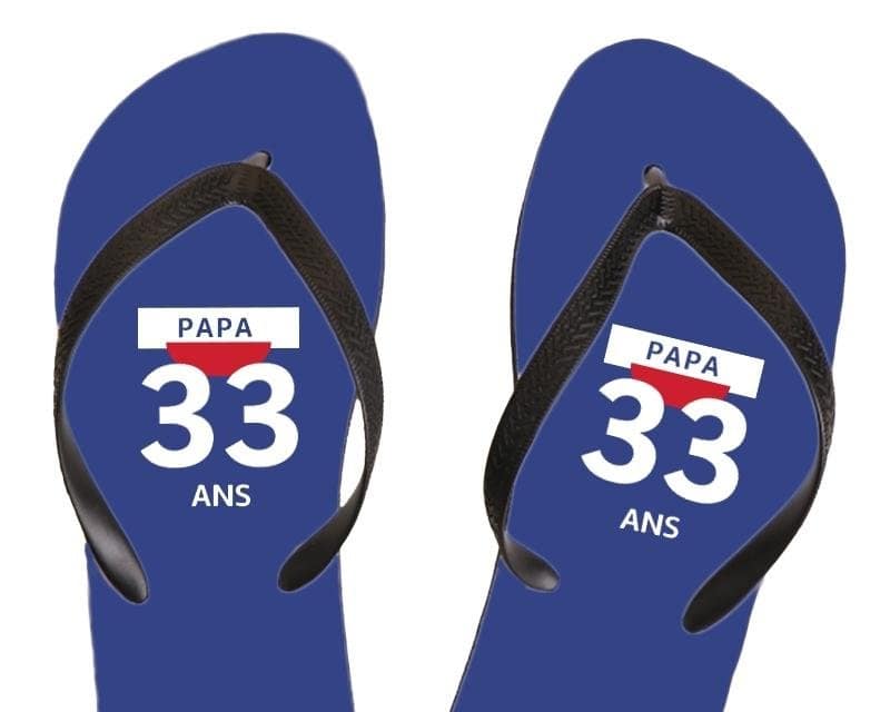 Tongs pastis  papa 33 ans