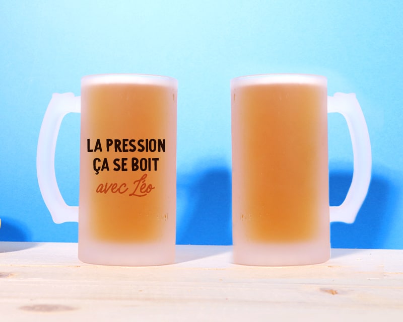 Chope de bière personnalisée - Message