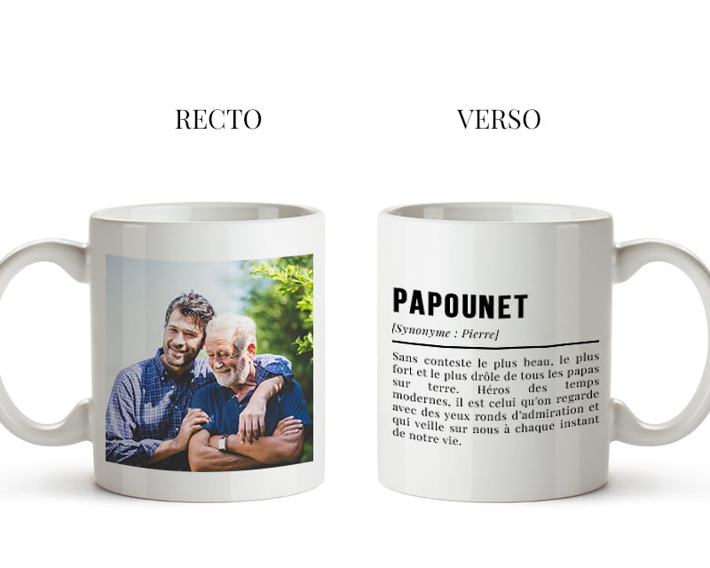 Mug personnalisé photo - Définition Papa