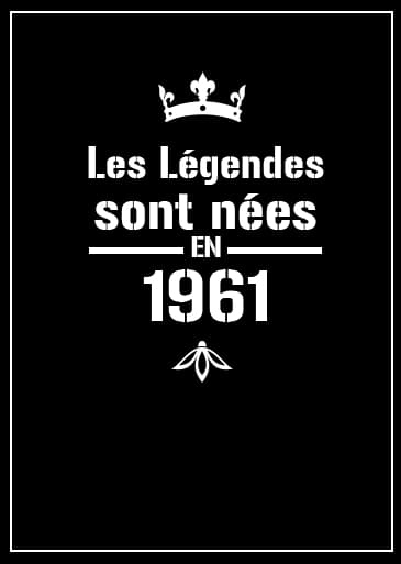 Affiche légendes année 1961