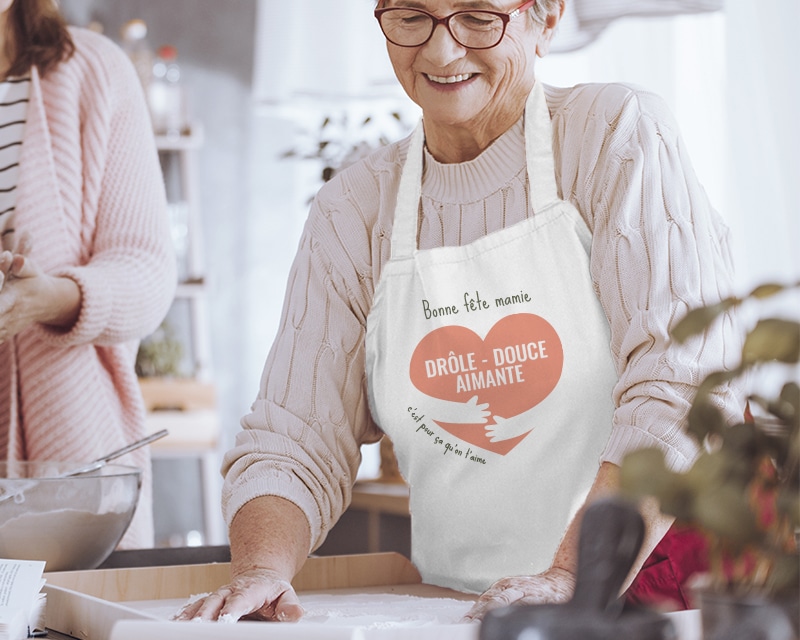 Tablier personnalisé - C'est pour ça qu'on t'aime