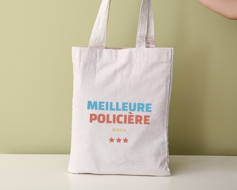 Tote bag personnalisable - Meilleure Policière