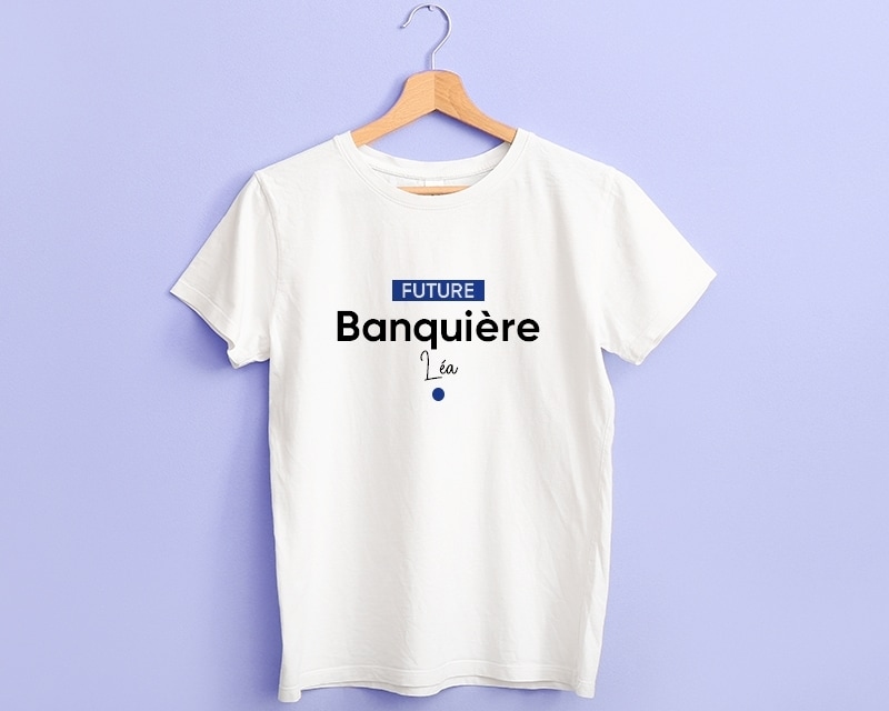 Tee shirt personnalisé femme - Future banquière