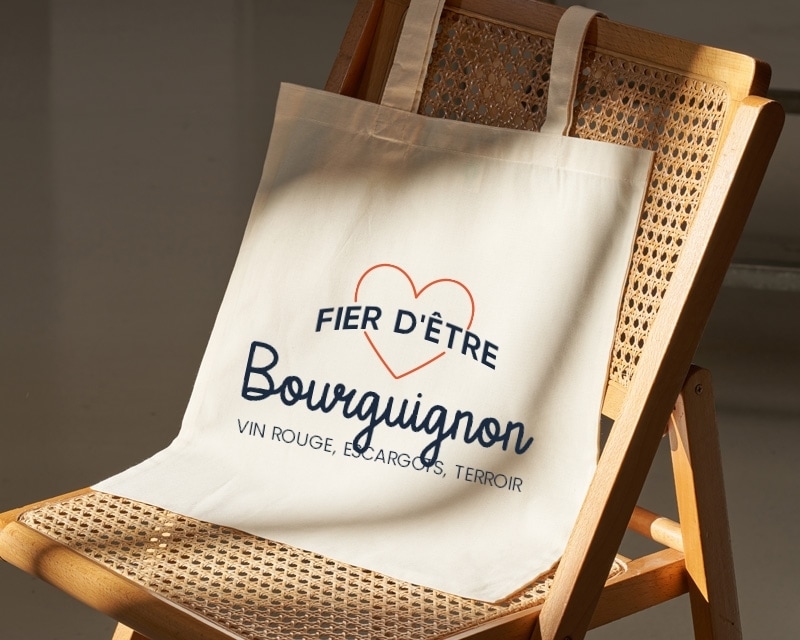 Tote bag personnalisable - Fier d'être Bourguignon