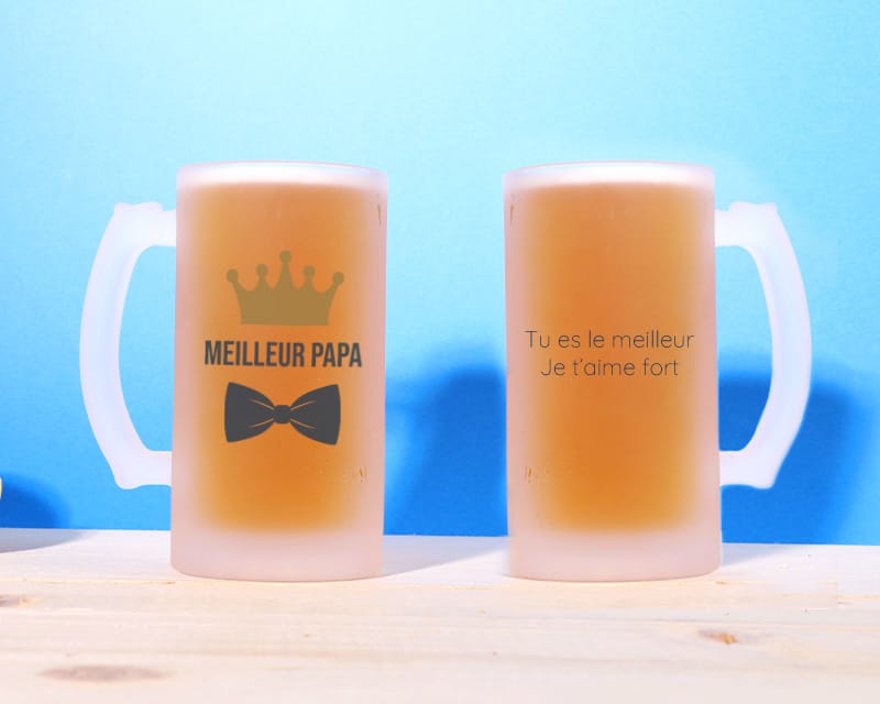 Chope de bière personnalisée - Papa Royal