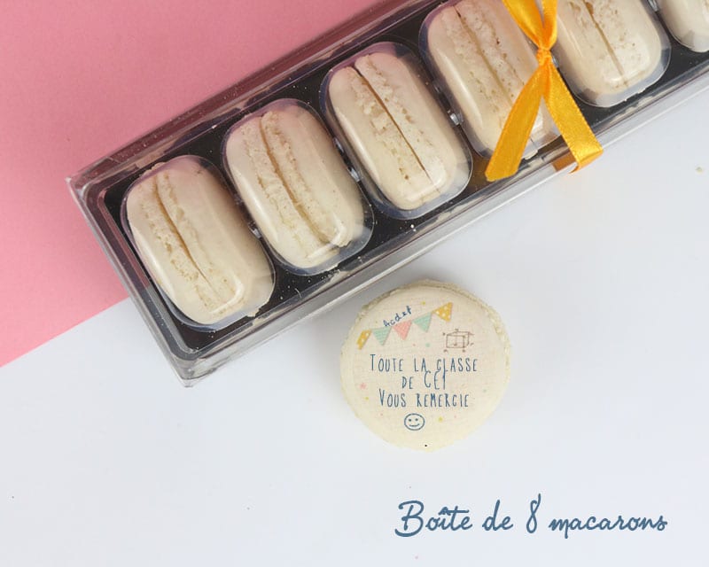 Macarons Personnalisables - Merci Maîtresse, Maître et ATSEM