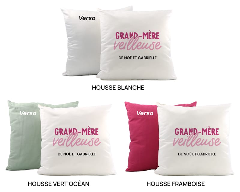 Coussin personnalisé - Grand mère-veilleuse