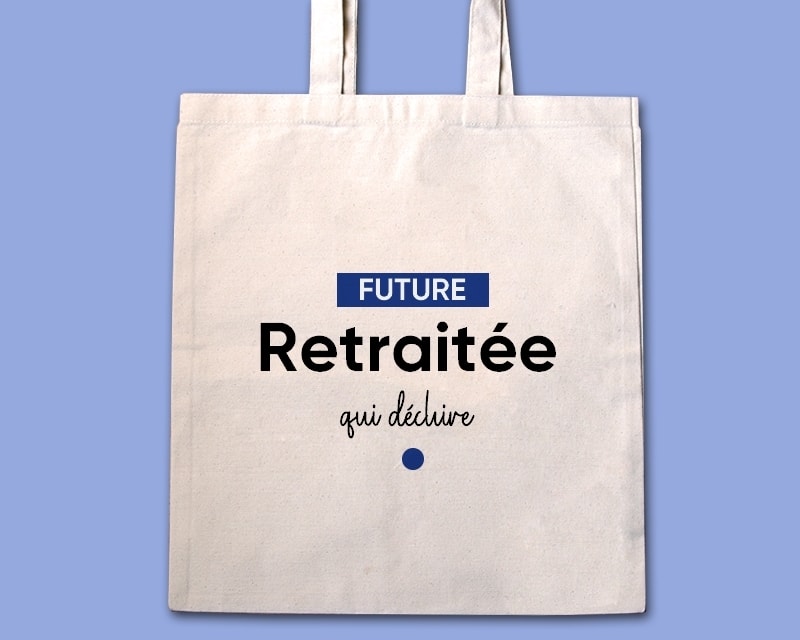 Tote bag personnalisable - Future retraitée