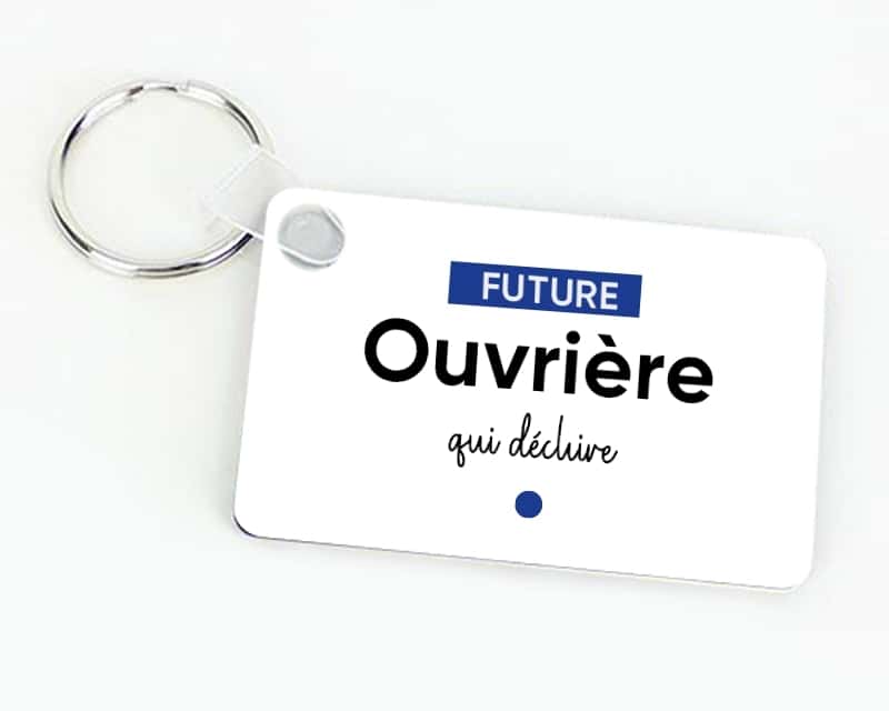 Porte-clef personnalisable - Future ouvrière