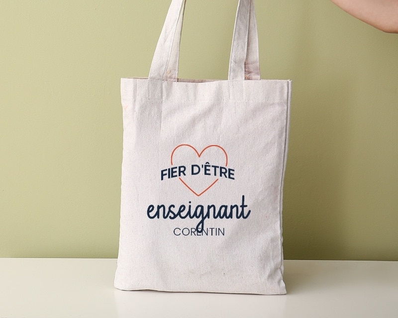 Tote bag personnalisable - Fier d'être enseignant