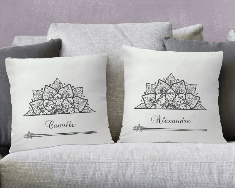 Coussin personnalisé - Mandala Swarovski®