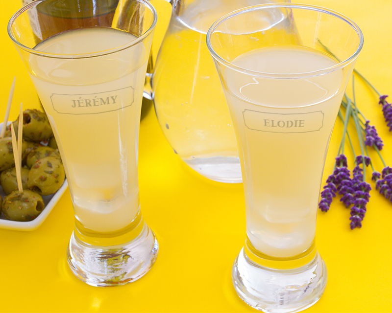 Verre à ricard long personnalisé pour un Roland