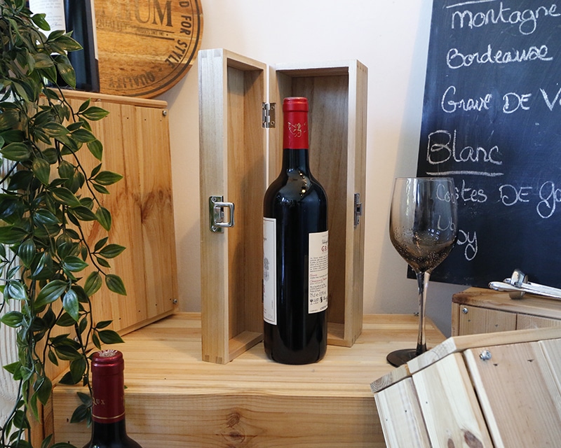 Caisse à vin personnalisée en bois - Meilleure Grand-mère