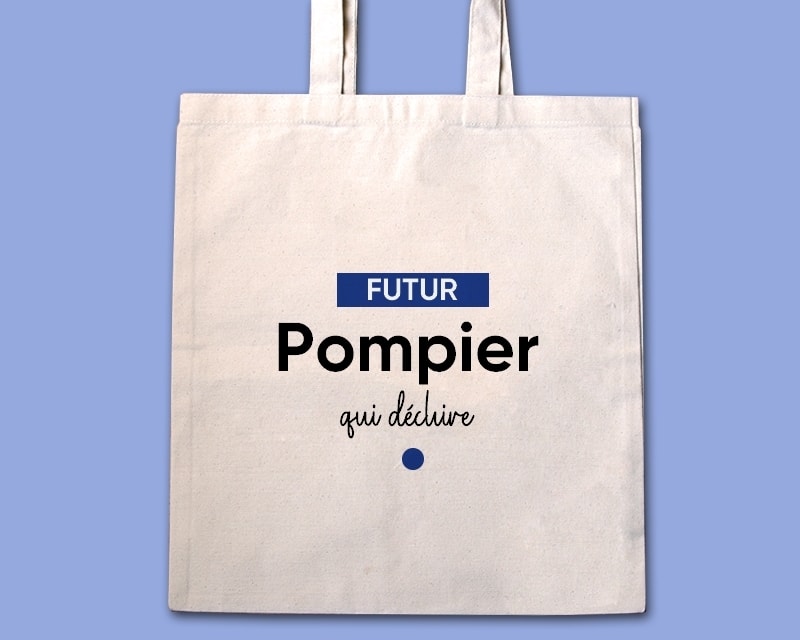 Tote bag personnalisable - Futur pompier