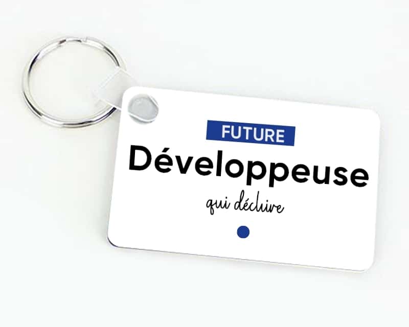 Porte-clef personnalisable - Future développeuse