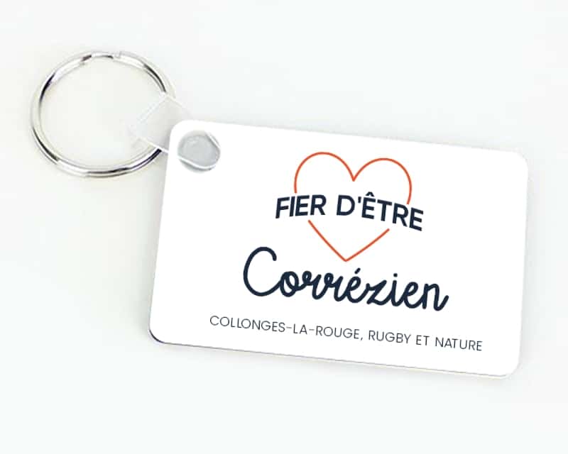 Porte-clés personnalisable - Fier d'être Corrézien