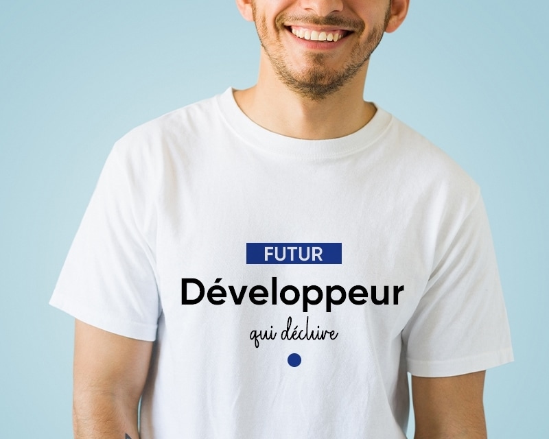 Tee shirt personnalisé homme - Futur développeur