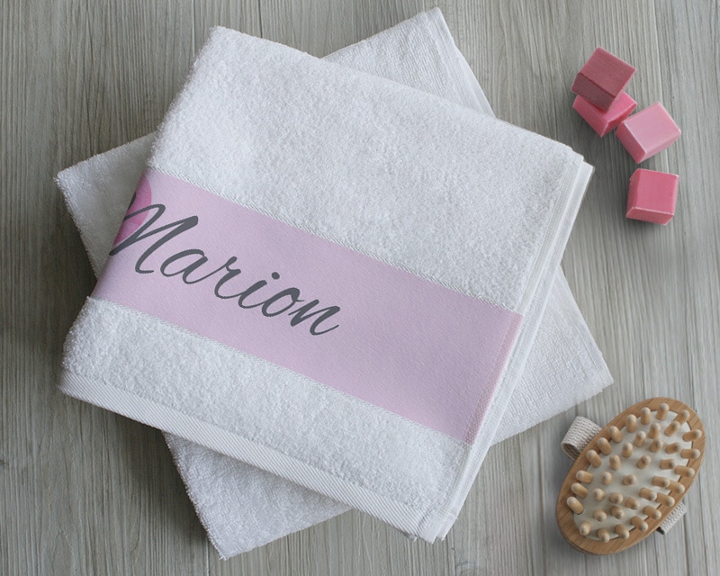 Serviette Naissance Fille