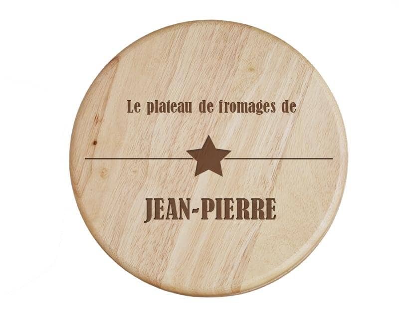 Set à fromage personnalisé pour un Jean-Pierre