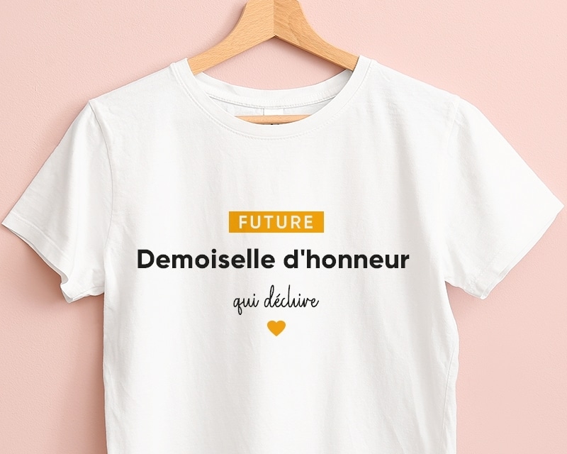 Tee shirt personnalisé femme - Future demoiselle d'honneur