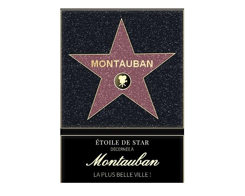 Affiche etoile de star personnalisé Montauban