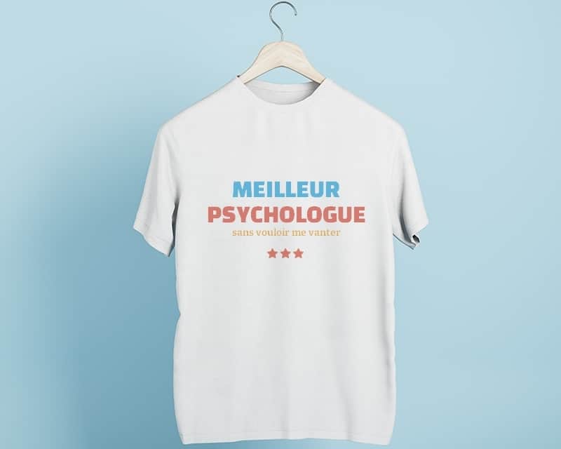 Tee shirt personnalisé homme - Meilleur Psychologue