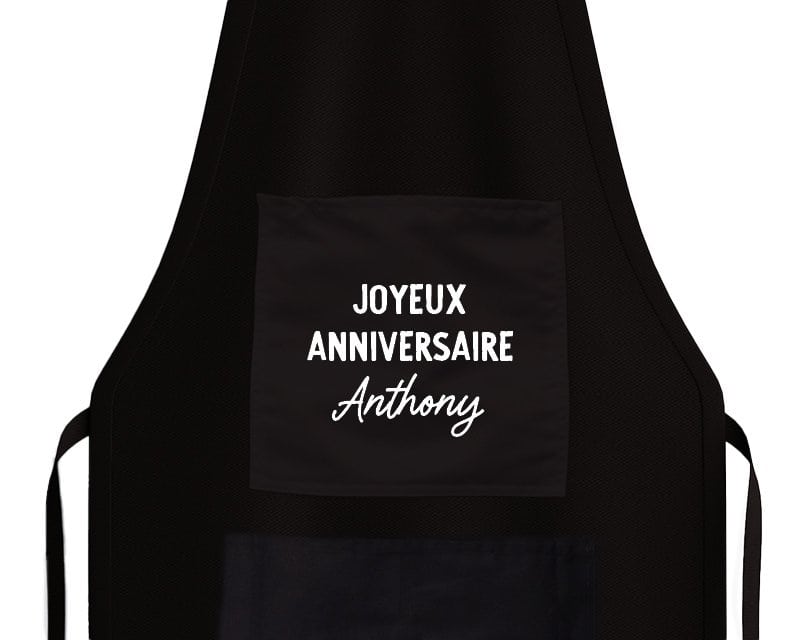 Tablier de cuisine personnalisé pour un Anthony