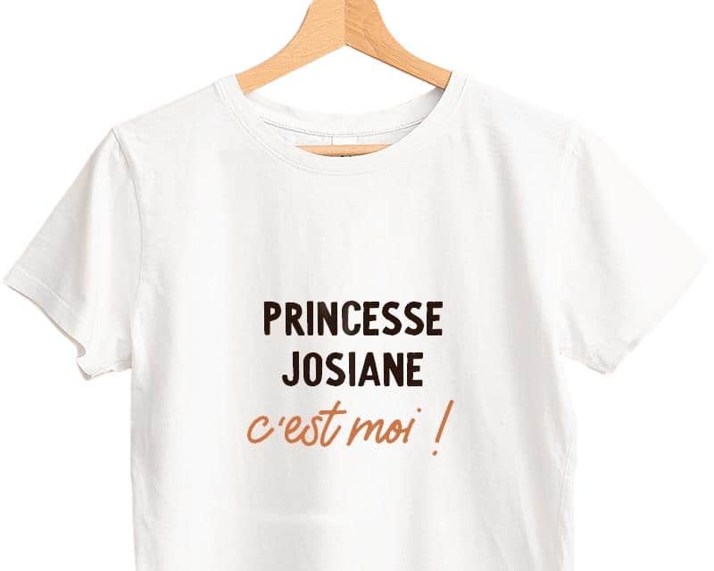 T-shirt blanc personnalisé pour une Josiane