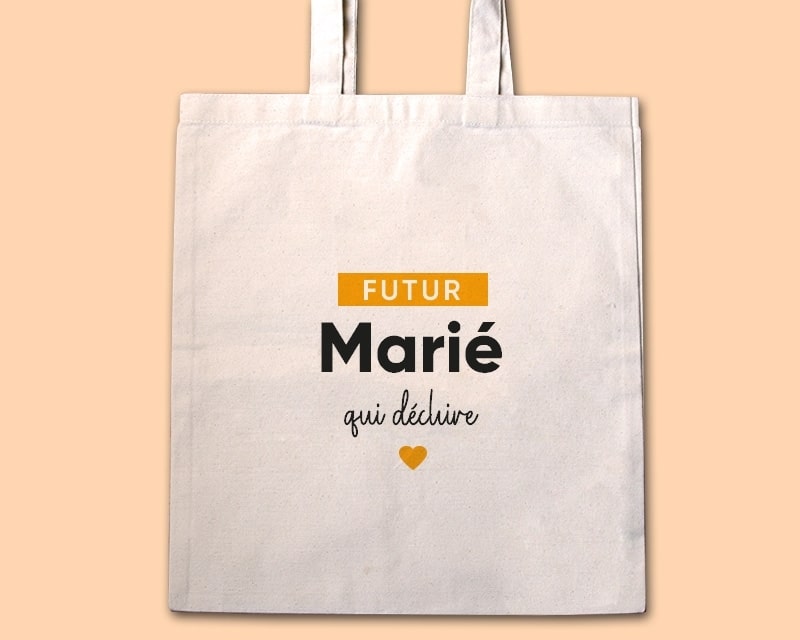 Tote bag personnalisable - Futur marié