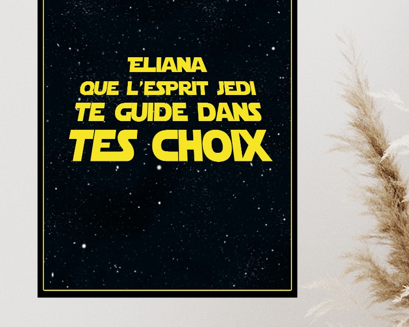 Affiche personnalisée - Star Wars