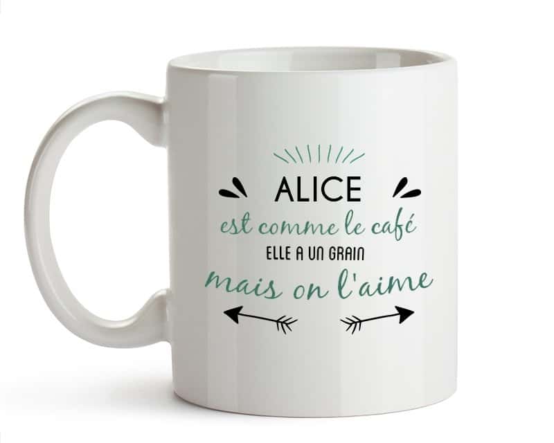 Mug personnalisé pour une Alice