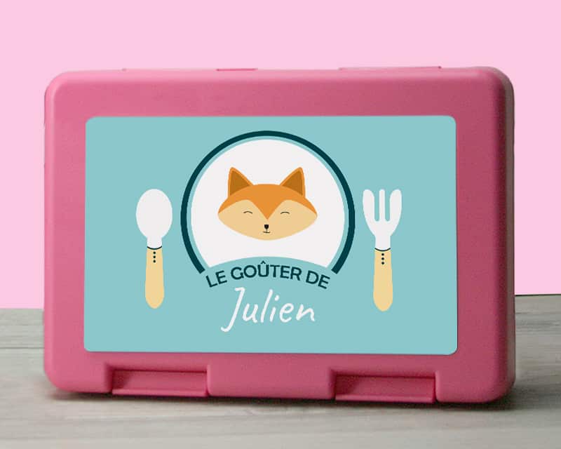 Boîte à goûter Personnalisable - Petit Renard