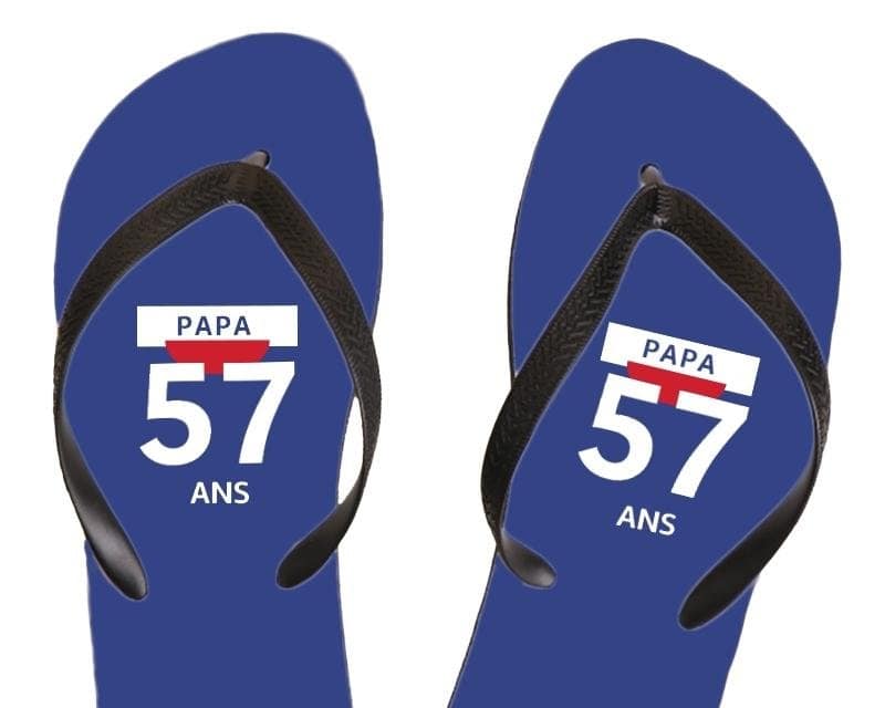 Tongs pastis  papa 57 ans