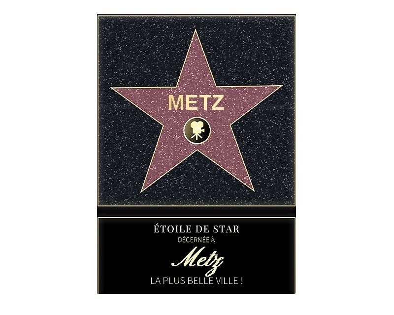 Affiche etoile de star personnalisé Metz